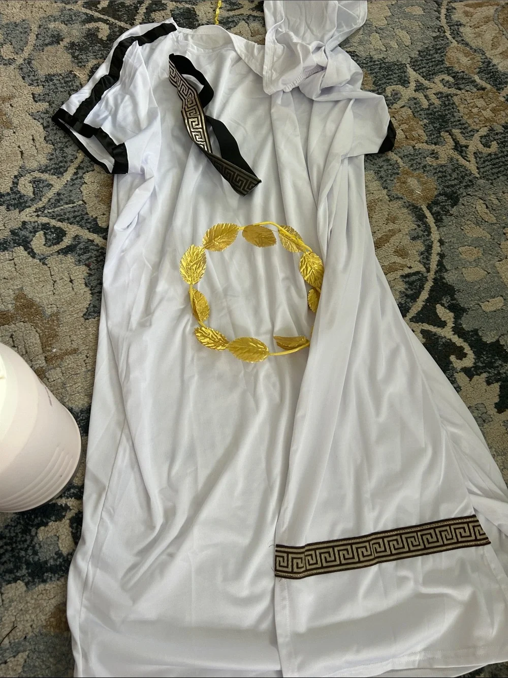 Kids Greece Toga Costume Boys Ancient Greek Rome Mythos Philosopher 8-9 Years